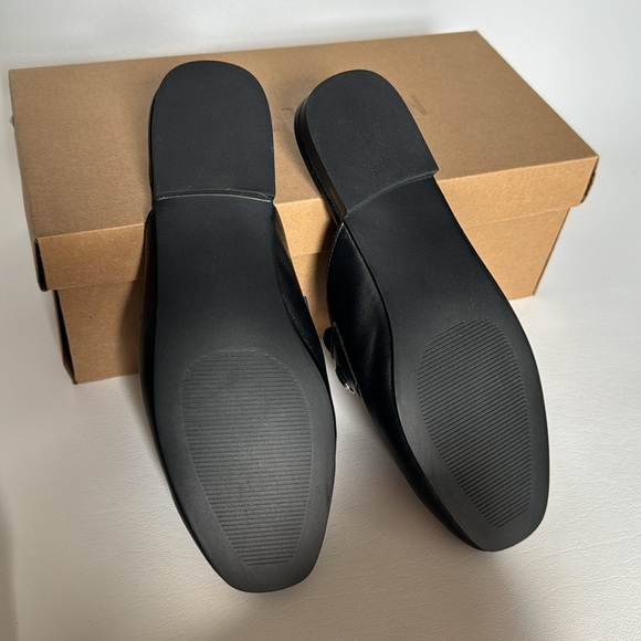 Steve Madden Womens Kalista Leather Quilted Flats - 7.5 Medium  / Black Leather - Picture 5 of 9